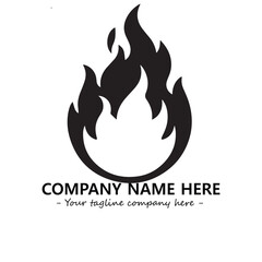 Fire Logo Company Design Illustration Vector Graphic Image