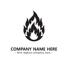 Fire Logo Company Design Illustration Vector Graphic Image