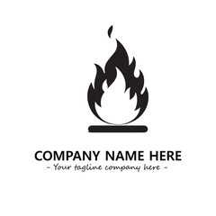 Fire Logo Company Design Illustration Vector Graphic Image