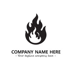 Fire Logo Company Design Illustration Vector Graphic Image