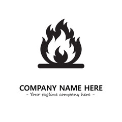 Fire Logo Company Design Illustration Vector Graphic Image