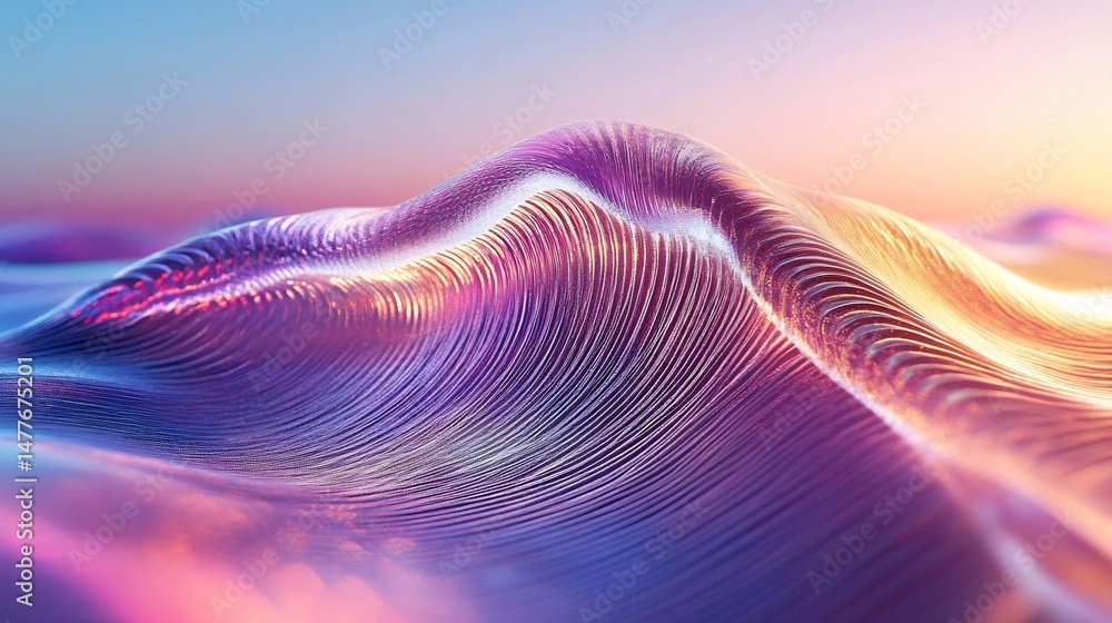 Poster abstract liquid design flowing with vibrant color gradients and mesmerizing shapes