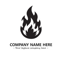 Fire Logo Company Design Illustration Vector Graphic Image