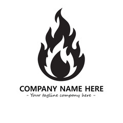 Fire Logo Company Design Illustration Vector Graphic Image