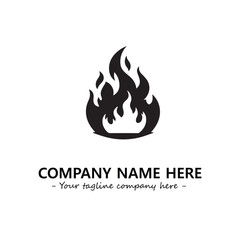 Fire Logo Company Design Illustration Vector Graphic Image