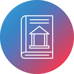 History Line Gradient Circle Background Icon