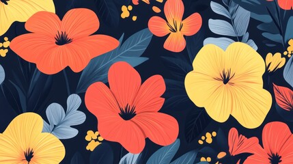 Vibrant floral pattern (110)