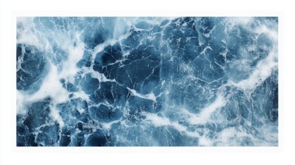 Dynamic ocean waves coastal area abstract image natural environment aerial view fluidity and motion