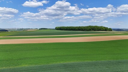 a landscape shot with a drone