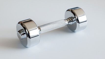 Chrome dumbbell, ideal for strength training