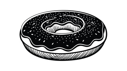 Donut with Icing and Sprinkles