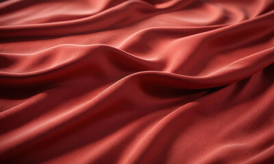 Obraz premium A close-up shot of a vibrant red cloth with intricate patterns