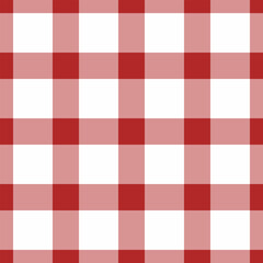 Classic red and white gingham pattern.  Perfect for backgrounds, textiles, or website design.  This versatile image evokes feelings of nostalgia and homeliness.