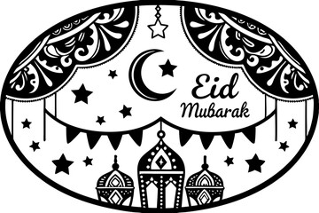 vector illustration of a eid
