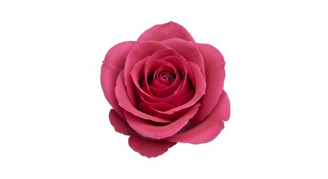 Close up of vibrant pink rose