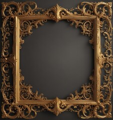 Intricate swirls & flourishes frame, elegant gold  ,  event,  elegant,  texture