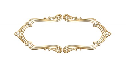 Gold decorative frame