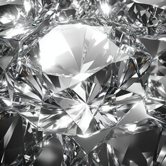 Close-up view of multiple faceted gems.