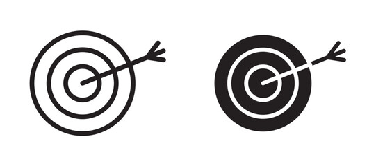 Target icon in black modern and lines and solid © Franklin