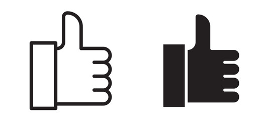 Like icon in black modern and lines and solid