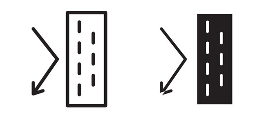 Insulation icon in black modern and lines and solid