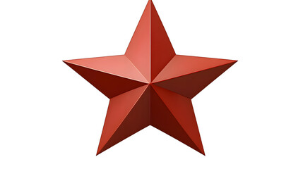 Obraz premium Three-Dimensional Red Star Graphic Suitable for Digital and Multimedia Design Applications