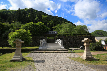 兵庫県勝岡市　出石城　登城橋