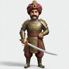 Obraz premium Maharana Pratap Jayanti 2025 | Maharana Pratap 4K Wallpaper | Janmotsav Photo Frame | Maharana Pratap 3D Photo | Chhatrapati Shivaji Maharaj Photo HD