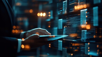 Fototapeta premium Compliance-Driven Document Workflow Automation: Optimizing Processes with Intelligent Automation Tools focuses on enhancing document management by integrating intelligent automation.