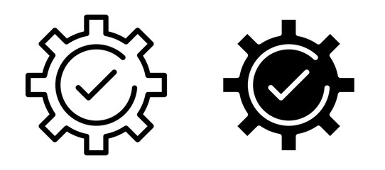 Improvement icon in black modern and lines and solid