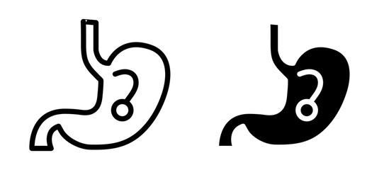 Obraz premium Endoscopy icon in black modern and lines and solid