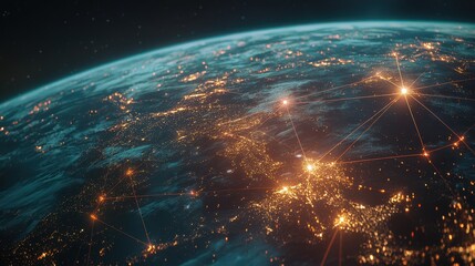 Connecting the future, this image showcases the pivotal role of network infrastructure in supporting emerging technologies.