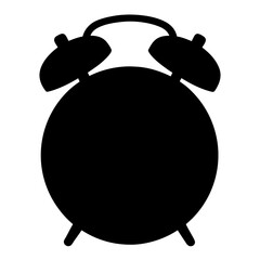 alarm clockvector silhouette icon - perfect for electronics-themed crafts, decals, or SVG projects.