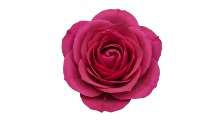 Fototapeta premium Magenta rose isolated on white background