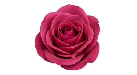 Fototapeta premium Magenta rose isolated on white background