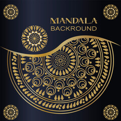 Luxury Gold Mandala Background for Digital Creators