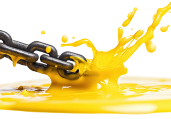 Chain Breaking Free in a Liquid Splash