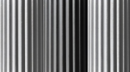 Textured columns stand illuminated creating contrasting light and shadows abstractly