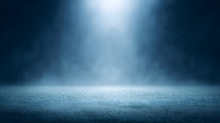 A football stadium at night with glowing lights illuminating the field and empty stands, creating a dramatic and atmospheric scene that highlights the anticipation of a big game or event.
