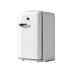 Mini refrigerator, ultra realistic uhd photo, on transparent background