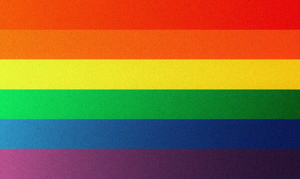 LGTBQ Pride Month Rainbow Falg Colored Background