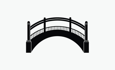 bridge silhouette, bridge silhouette vector, suspension bridge icon, architectural span shape, black bridge graphic, structural bridge design, landmark bridge outline, minimal bridge symbol, urban bri
