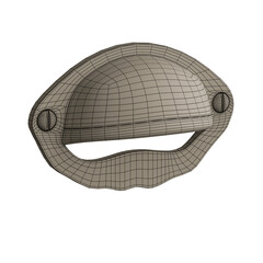 A gray object with a handle