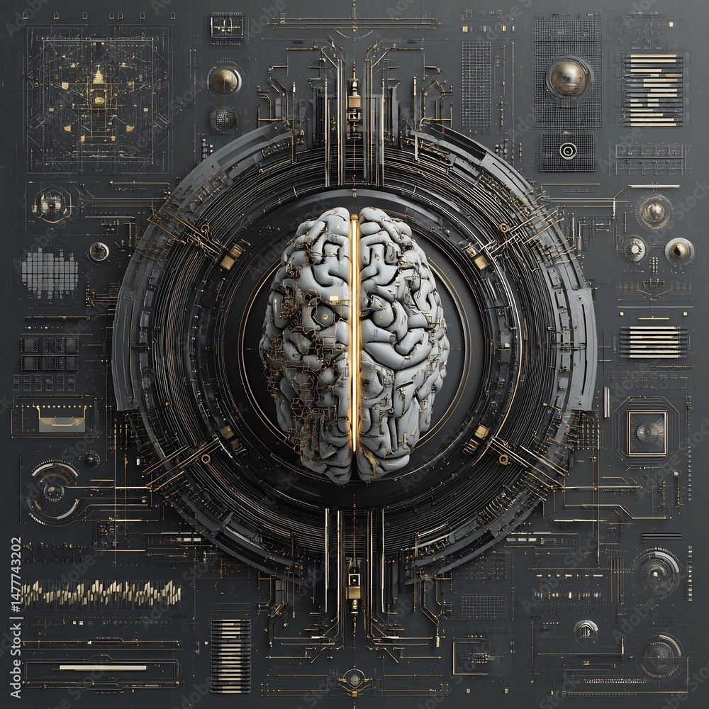 Poster brain interface: cybernetic intelligence integration and neural network exploration