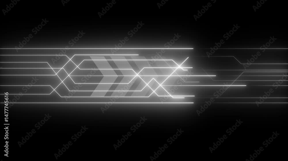 Poster digital circuit network technology internet data space background. digital data moving on circuit bo