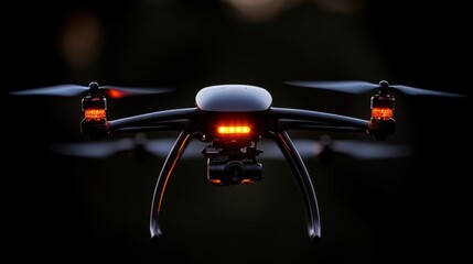 A solar-powered drone capturing aerial footage of remote locations
