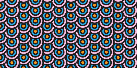 Seamless background Modern stylish rounded stripes texture Vector seamless pattern Abstract circular design for modern backgrounds, wallpapers, and digital prints vector illustration
