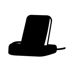 charging dockvector silhouette icon - perfect for electronics-themed crafts, decals, or SVG projects.