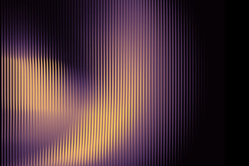 Vibrant yellow to purple gradient in a translucent glass form — a high-contrast, futuristic...