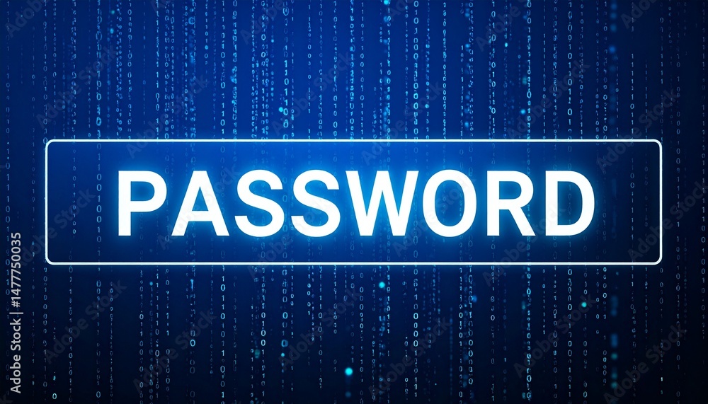 Poster secure password concept image